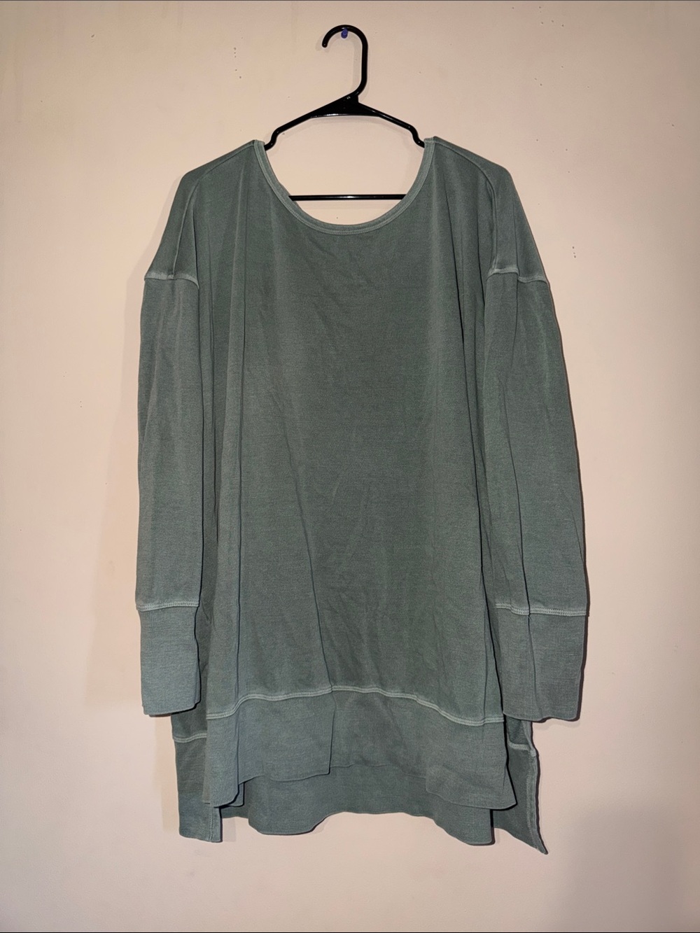 Maurices Sage Green Scoop-Neck Relaxed Sweatshirt
